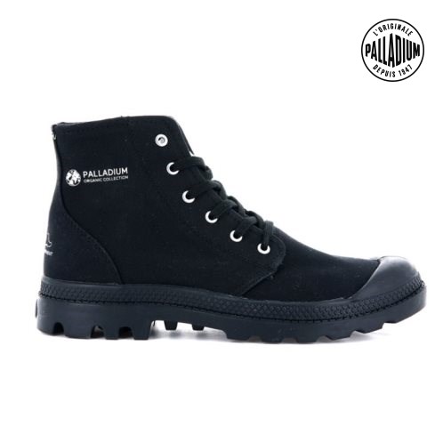 Dámské Boty Palladium Pampa Hi Organic II Černé | CZ UVB-59C